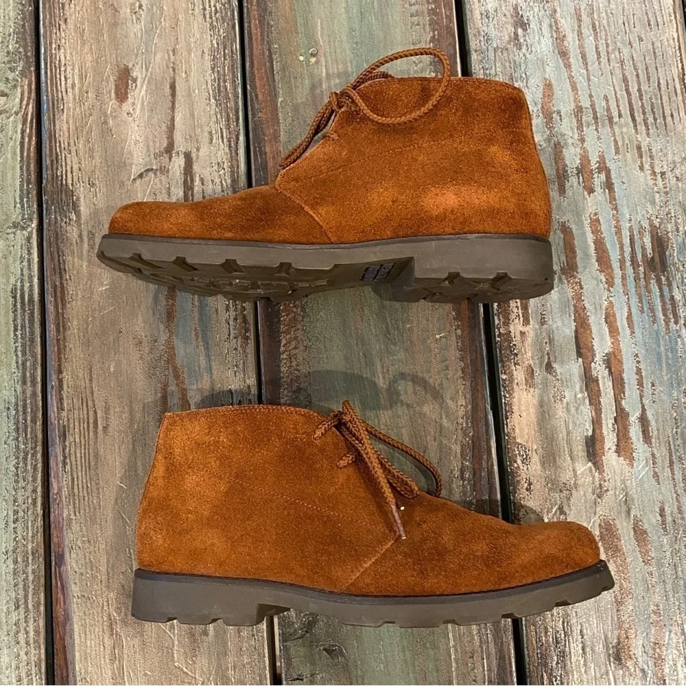 Ralph Lauren Suede Leather Chukka Boots Women’s Size 7.5 Rust Brown